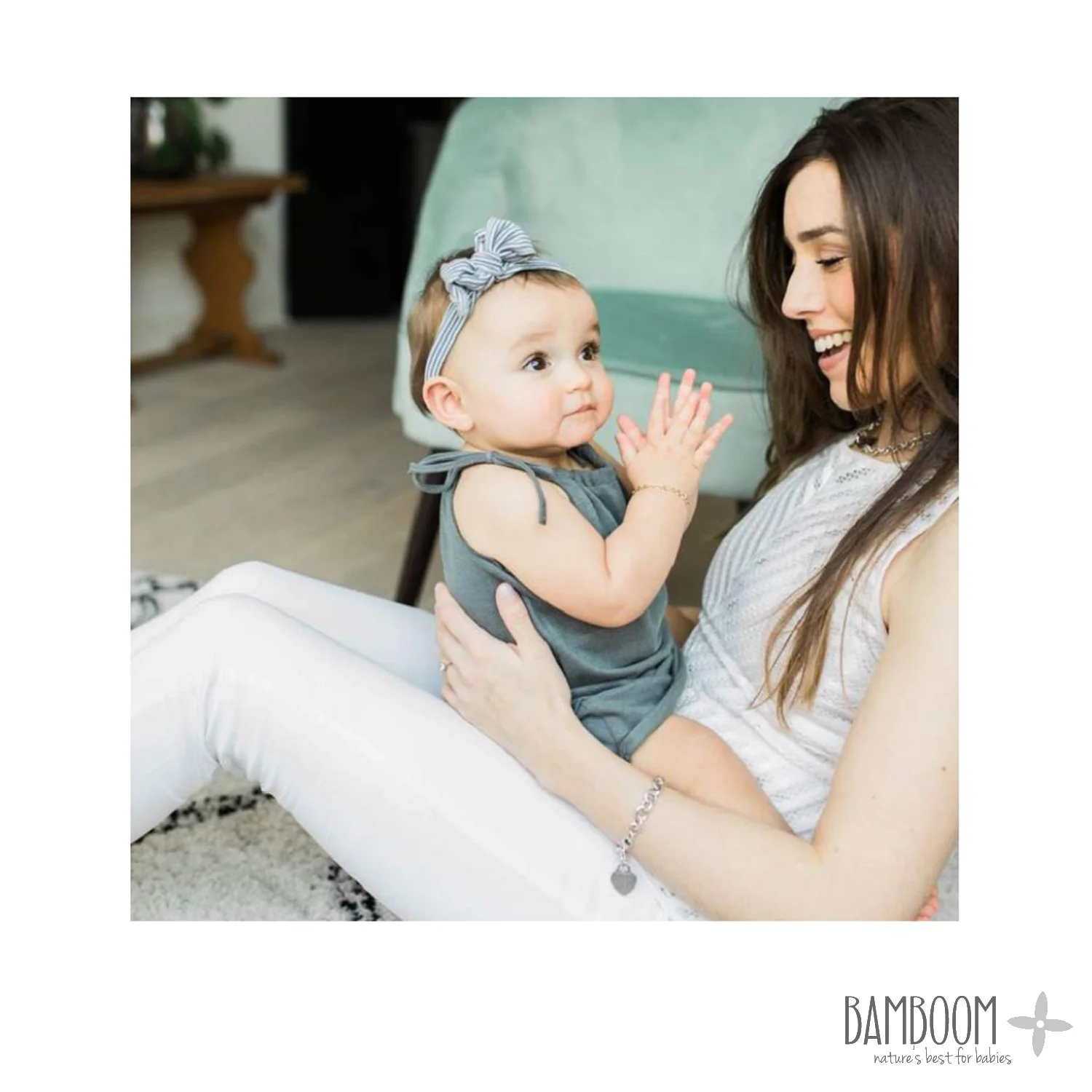 Bamboom - Vestitino estivo Baby in fibra di Bamboo Olive Green - Image 4