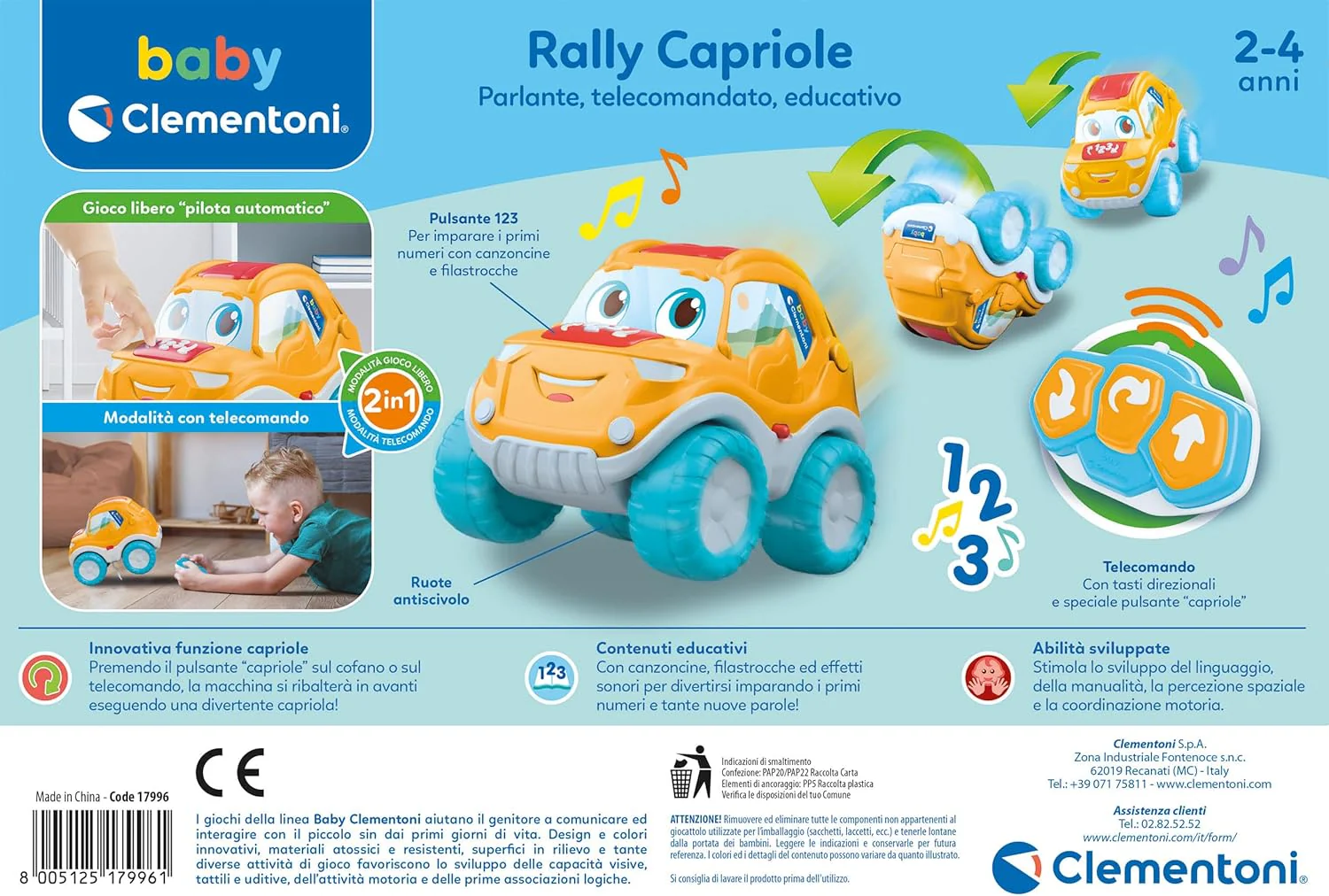Clementoni - Rally Capriole Macchinina Telecomandata 17996 - Image 4