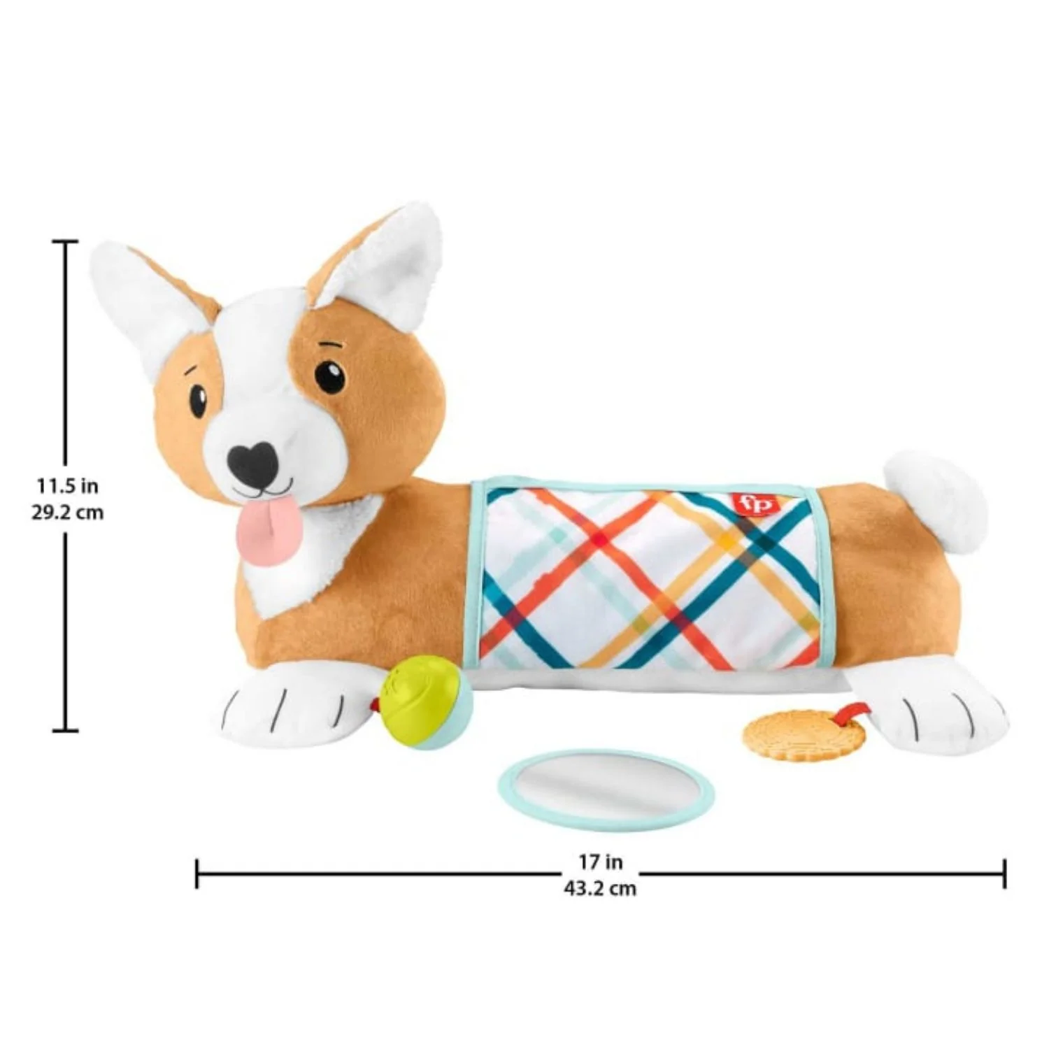 Fisher Price - Cuscino Corgi Tummy Time 3 In 1 HJW10 - Image 3