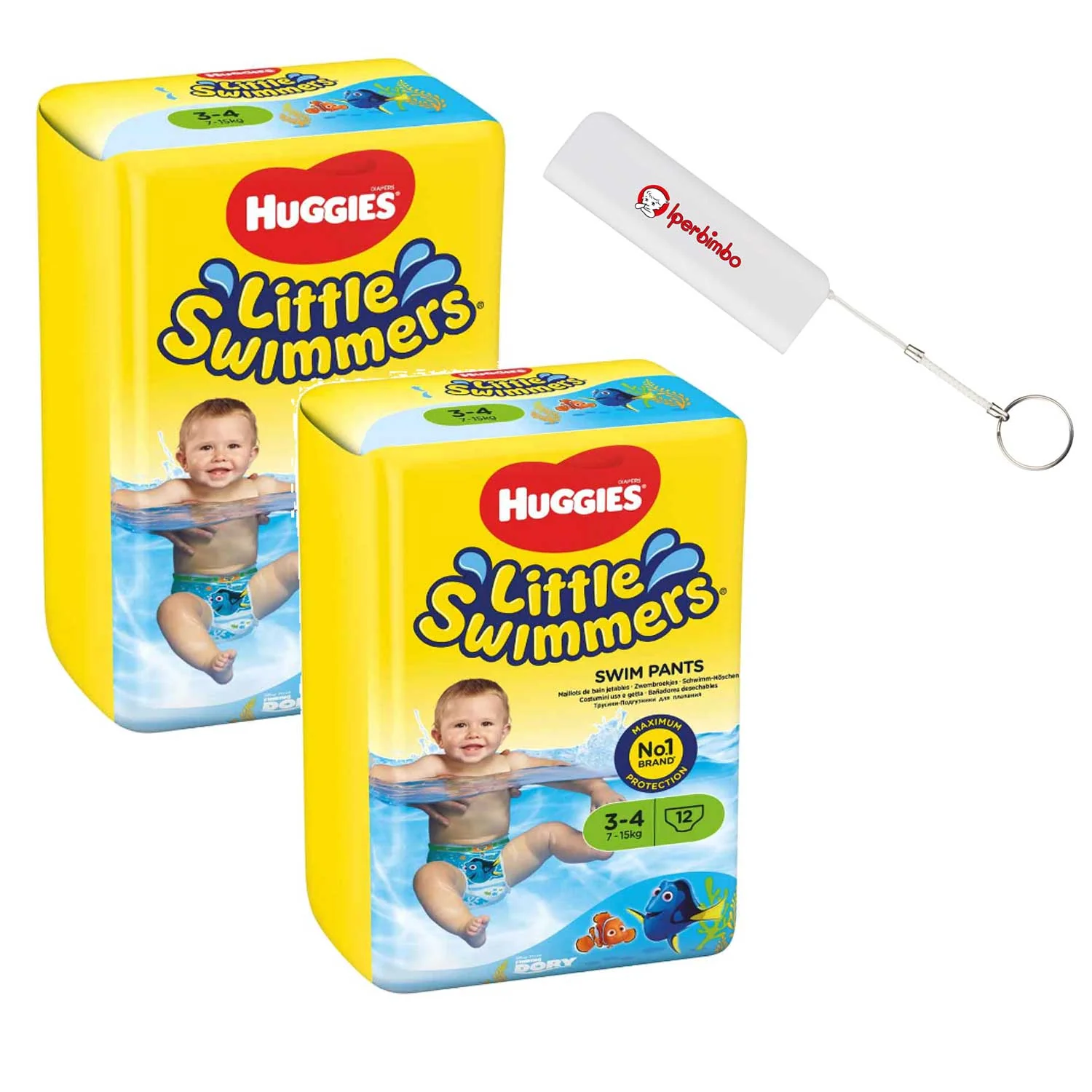 Huggies - 2 Pacchi Little Swimmers + Power Bank Iperbimbo Span 1200m Omaggio - Image 3