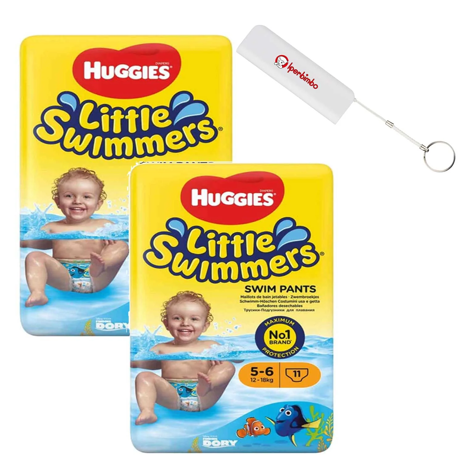 Huggies - 2 Pacchi Little Swimmers + Power Bank Iperbimbo Span 1200m Omaggio - Image 4