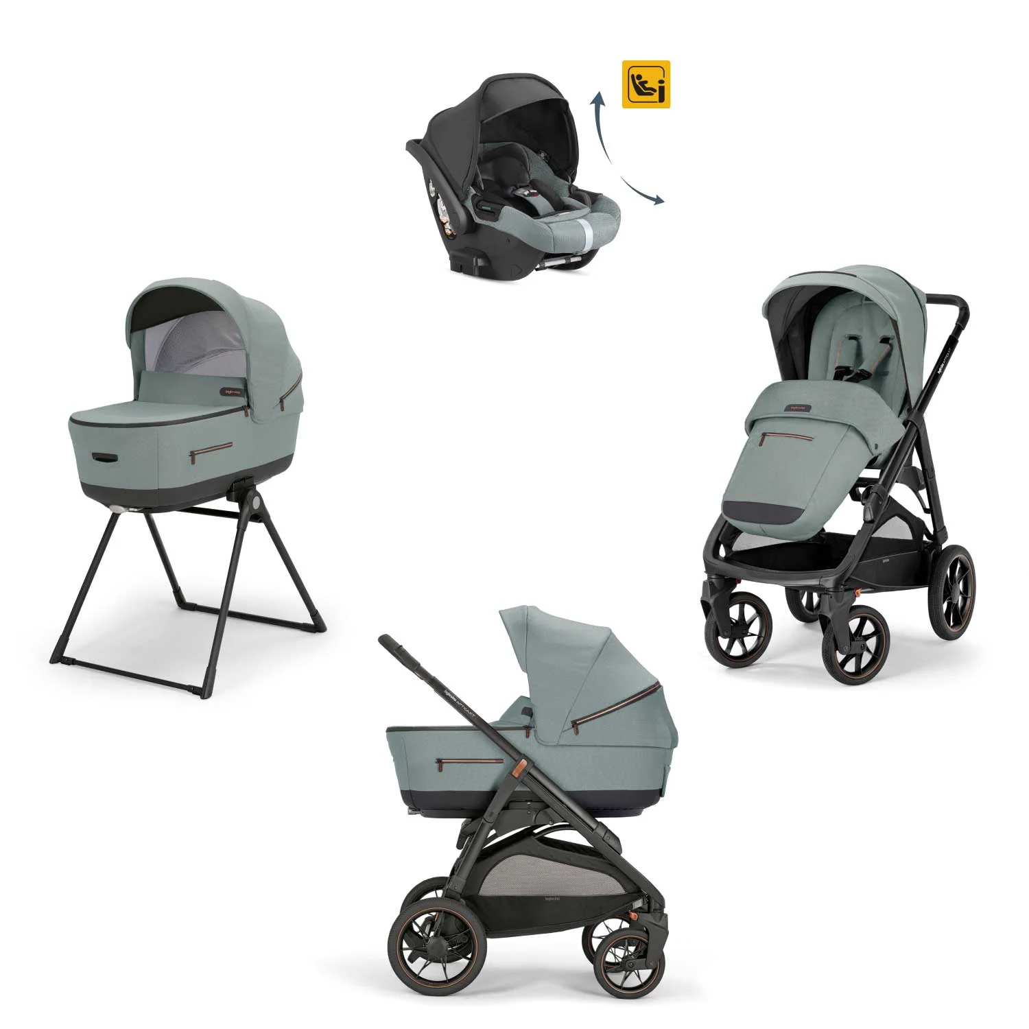 Inglesina - Trio Aptica XT Con Seggiolino Auto Darwin Recline - Image 14