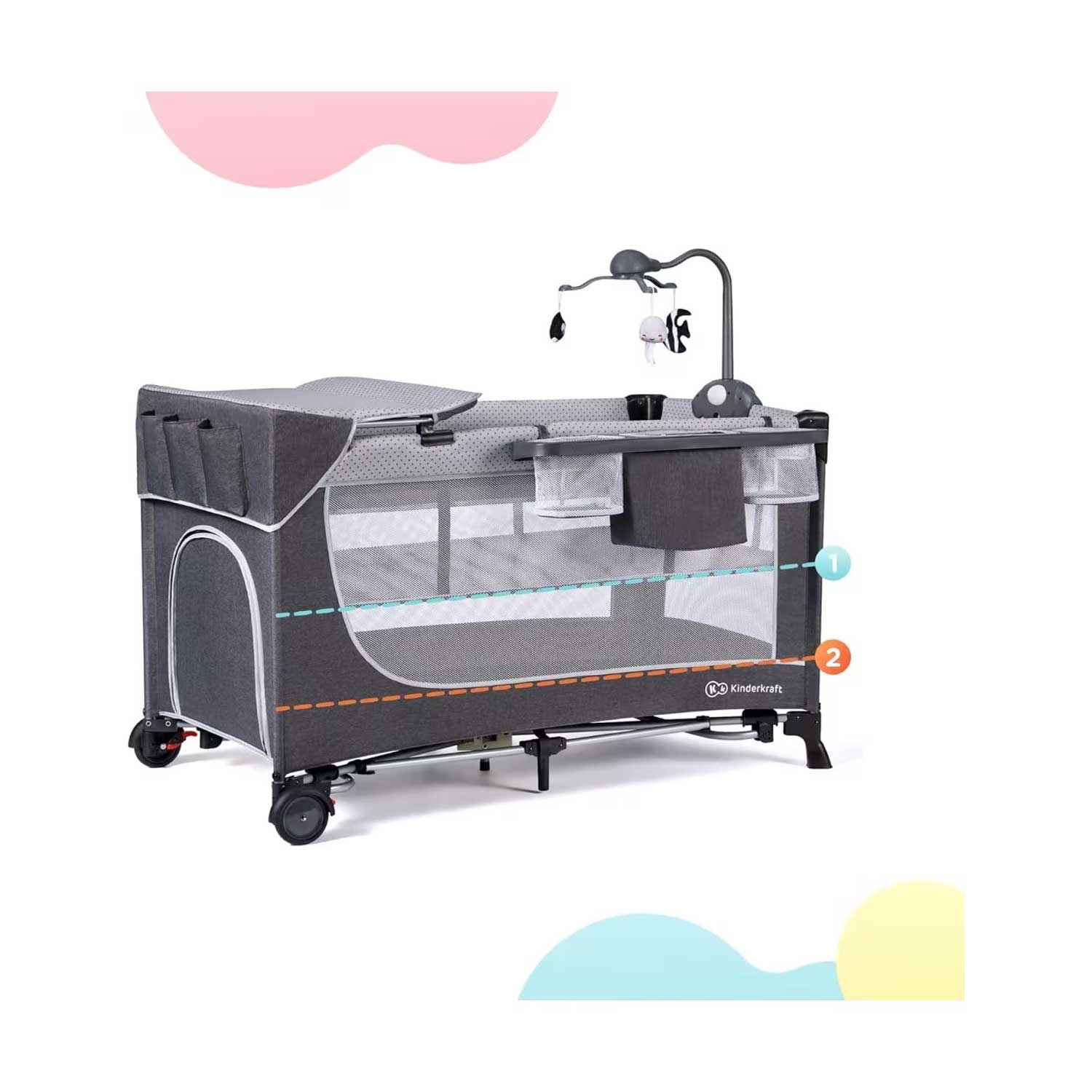 Kinderkraft - Lettino Da Viaggio Leody Con Accessori Inclusi - Image 4