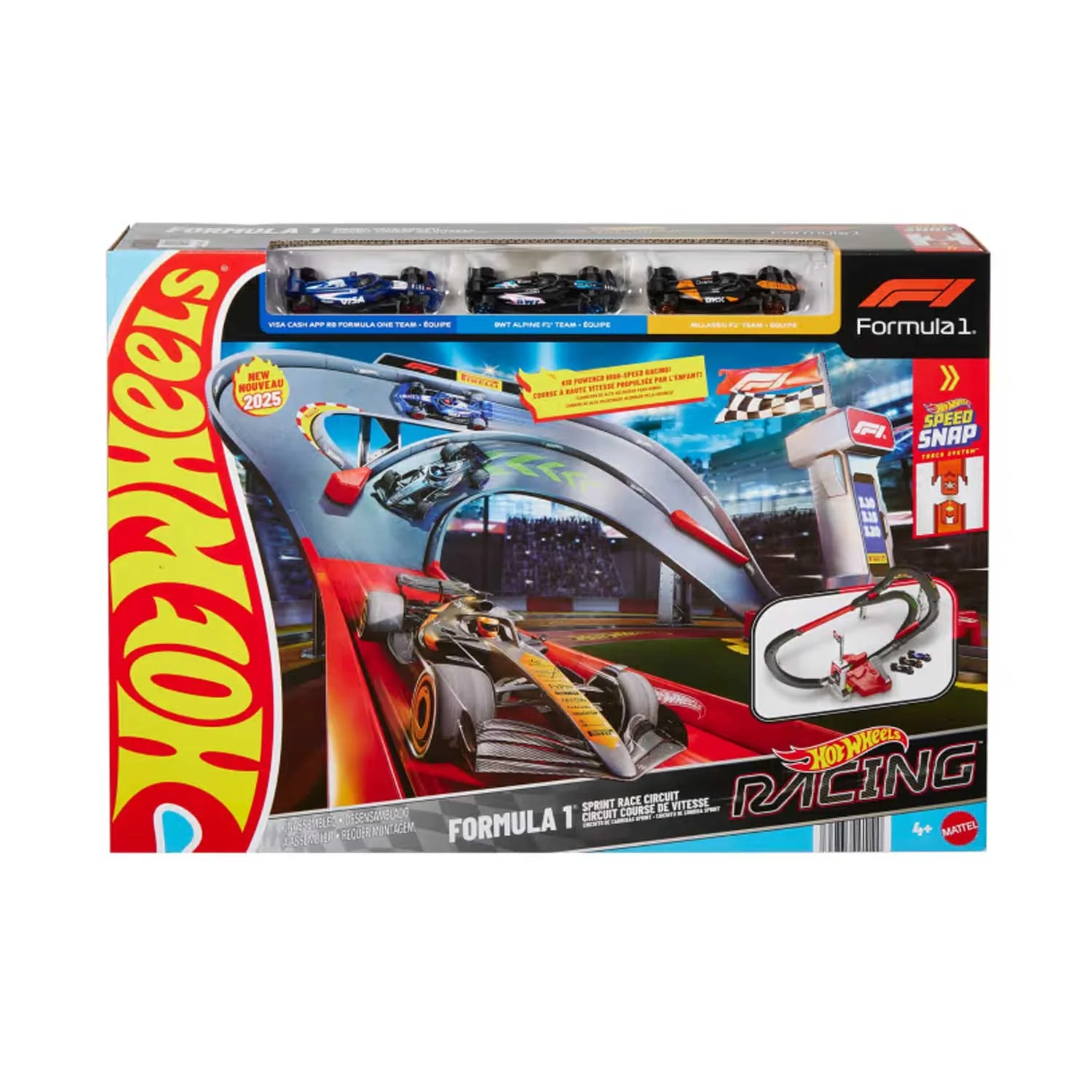 Mattel - Hot Wheels Racing F1  Circuito Super Sprint Formula 1 JDY15 - Image 4